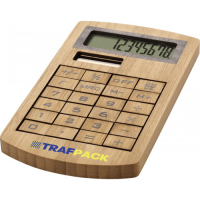 Eugene Solar Powered Calculator Made Of Bamboo