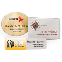 Digitally Printed Metal Name Badges