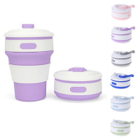 350ml Collapsible Silicone Coffee Mugs