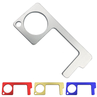 Hands Free Aluminium Hygiene Keyring Door Opener