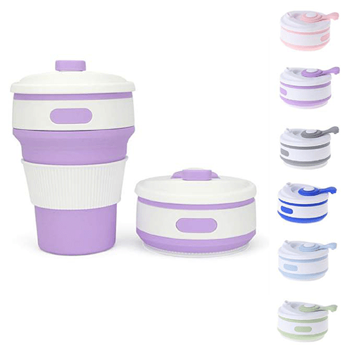 350ml Collapsible Silicone Coffee Mugs