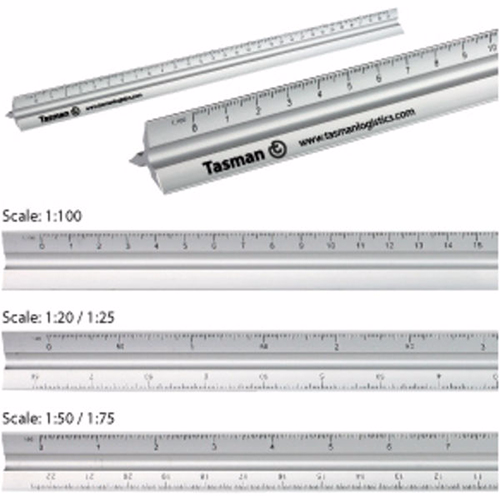 Aluminium 30cm Triangle Ruler