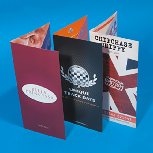 280gsm Gloss Folded Flyers - A4 Folded to DL