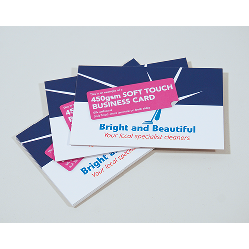 Business Cards, 450gms Soft Touch Matt Laminated