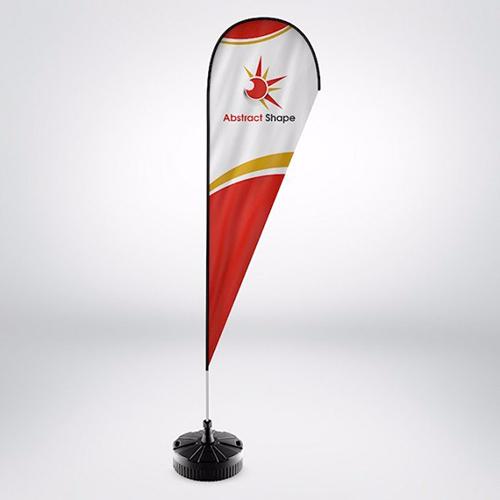 Tear Drop Flag Drop Shape Height 3 Meters